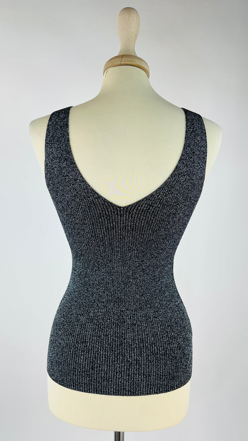 Canotta in costina lurex