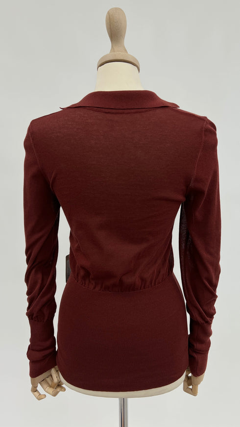 Maglia "Praia" color mattone