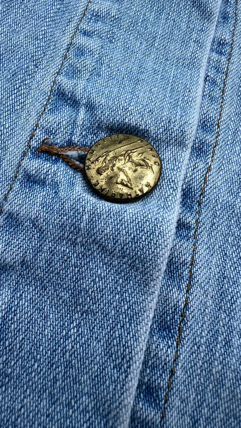 Chemisier corto in jeans