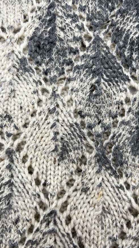 Maglione traforato tinto in capo