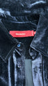 Camicia blu a costine