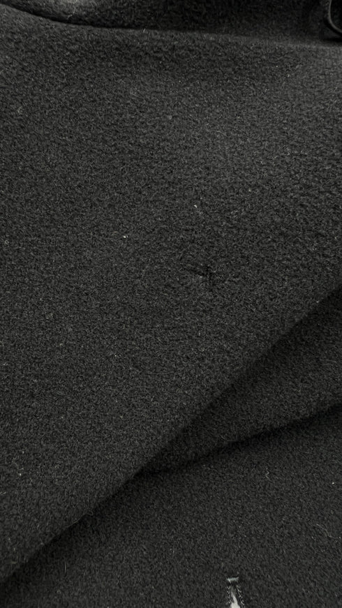 Cappotto in panno a frange