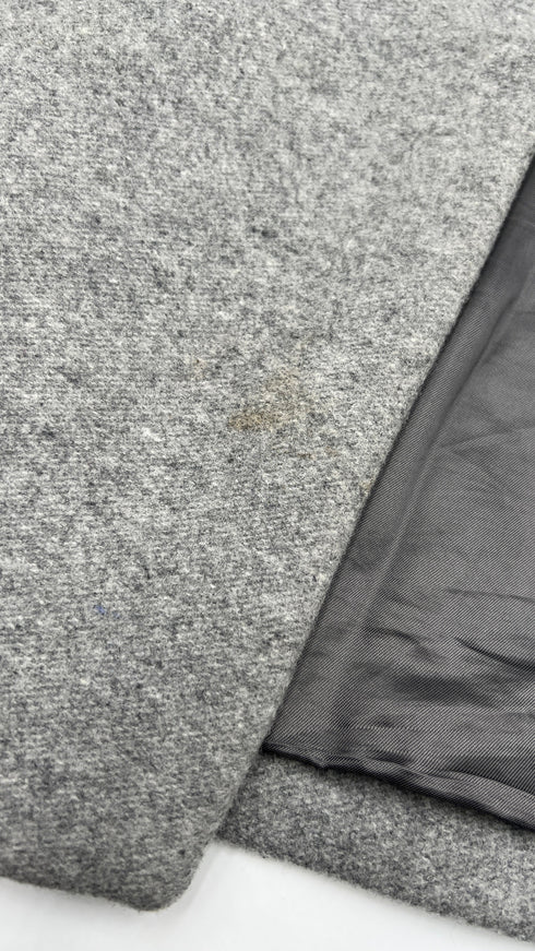 Cappotto in panno di lana grigio