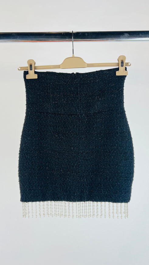 Gonna frange di perle