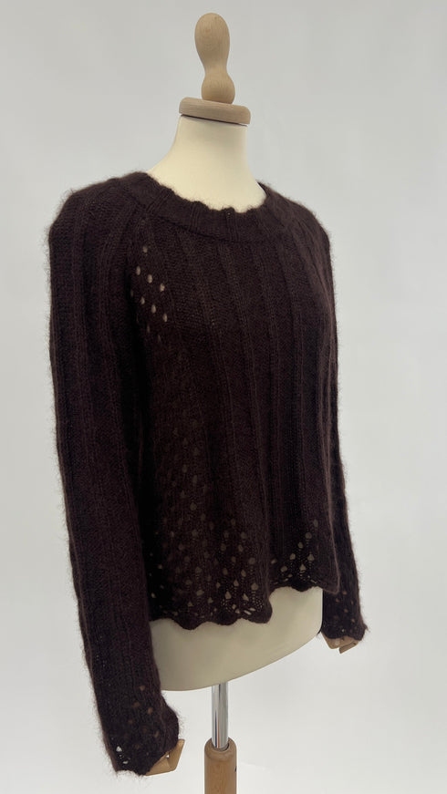 Maglia traforata mohair