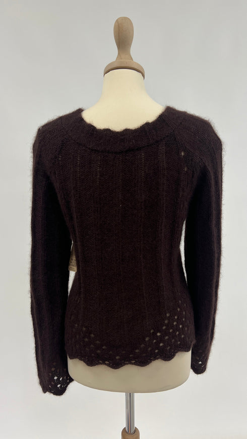 Maglia traforata mohair