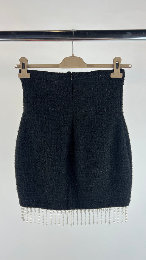 Gonna frange di perle