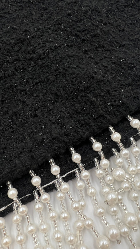 Gonna frange di perle