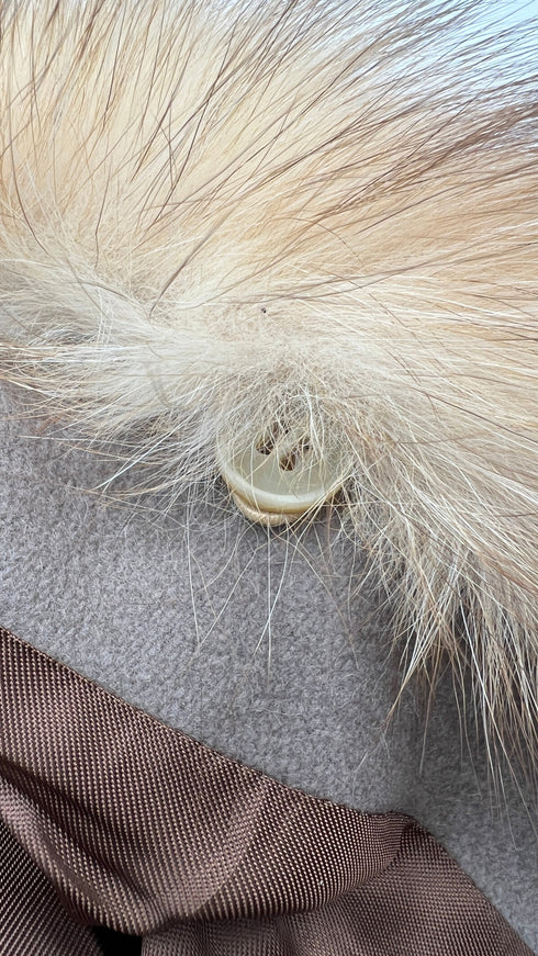 Cappotto con collo pelliccia