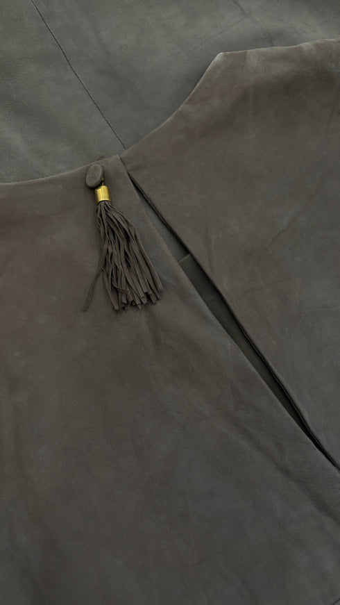 Top in suede