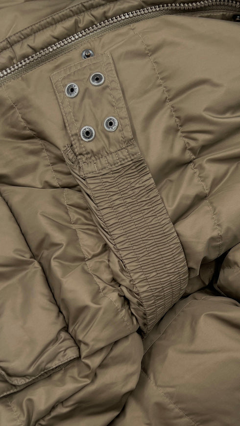 Piumino sfiancato khaki