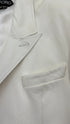 Blazer in pelle bianco