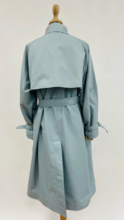 Trench lungo azzurro