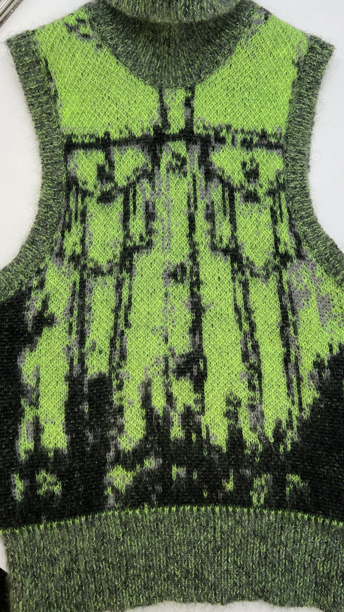 Gilet collo alto