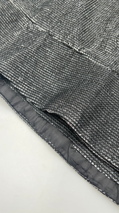 Blusa girocollo argentata