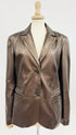 Blazer in pelle laminata