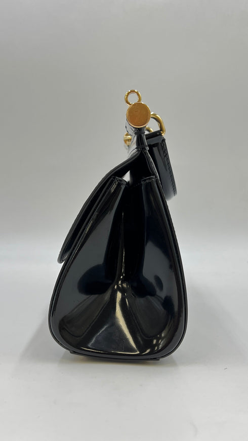 Borsa “Sicily” nera vernice