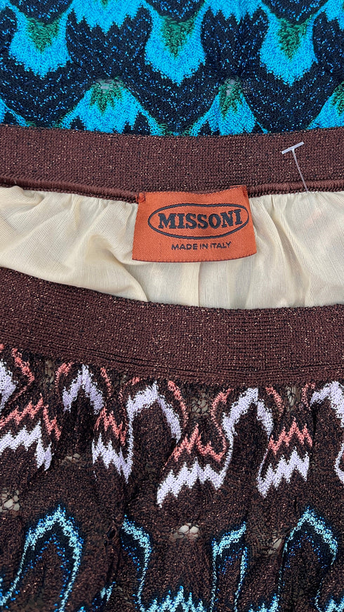 Pantaloni palazzo in maglia