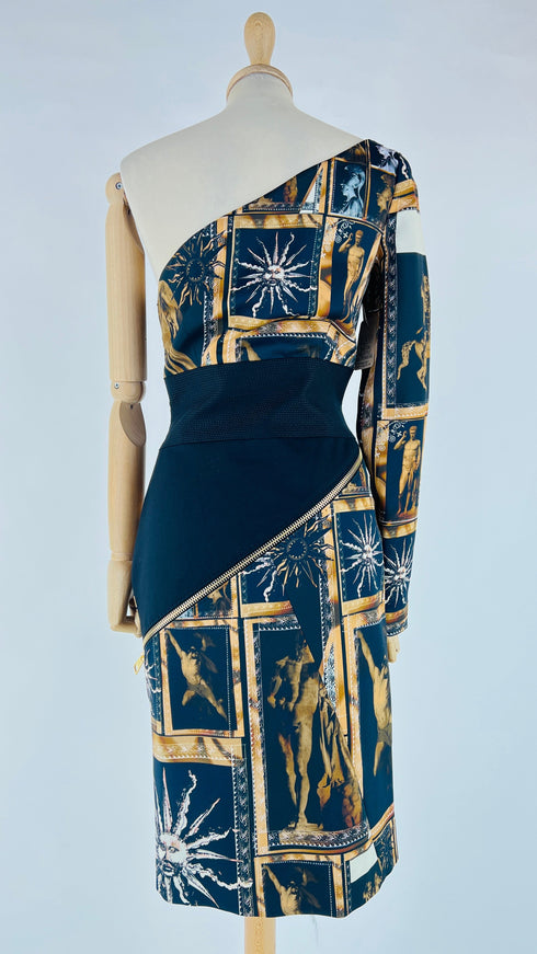 Abito midi stampa barocca