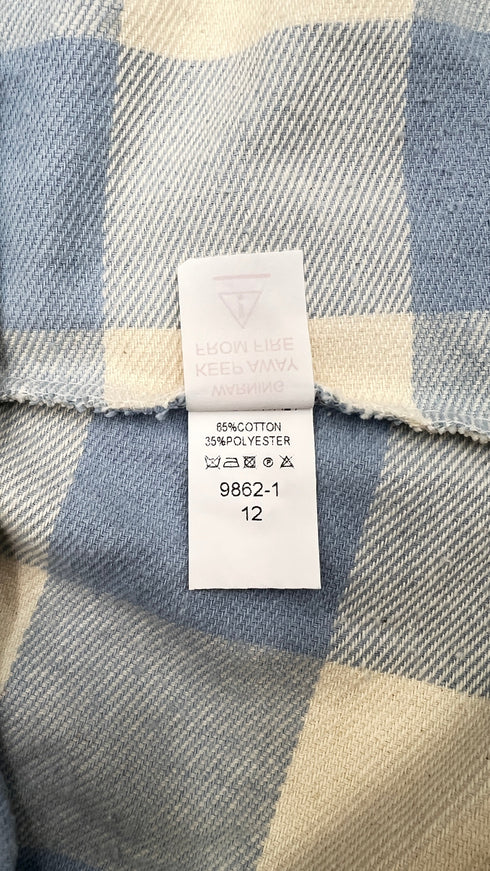 Camicia in flanella con cartellino