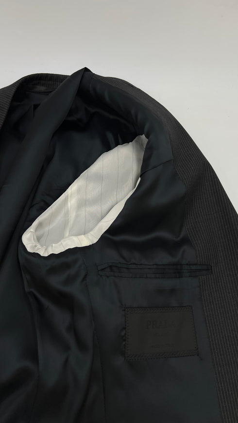 Blazer gessato monopetto