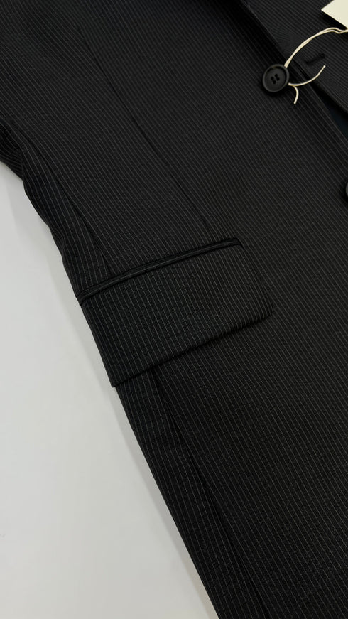 Blazer gessato monopetto