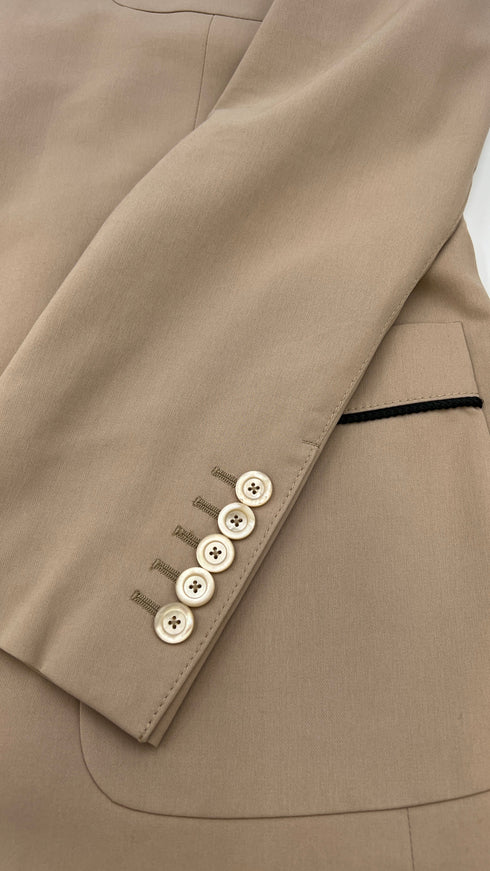 Blazer monopetto nocciola