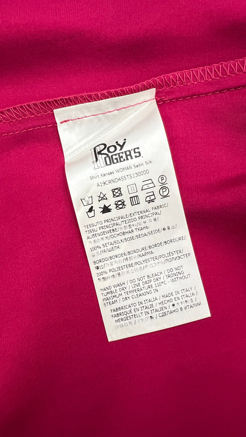 Camicia in raso di seta