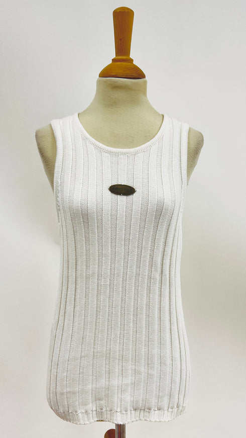 Canotta in costina di cotone