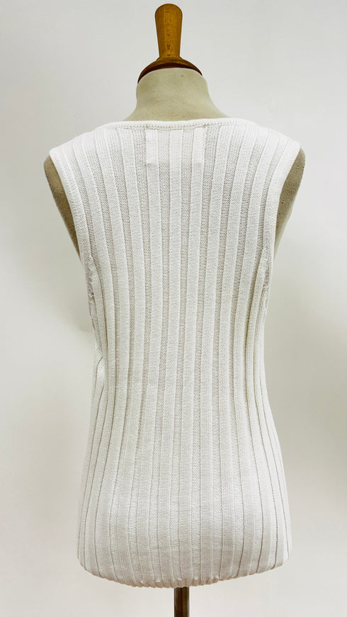 Canotta in costina di cotone