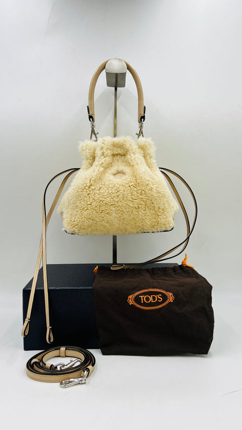 Borsa in shearling