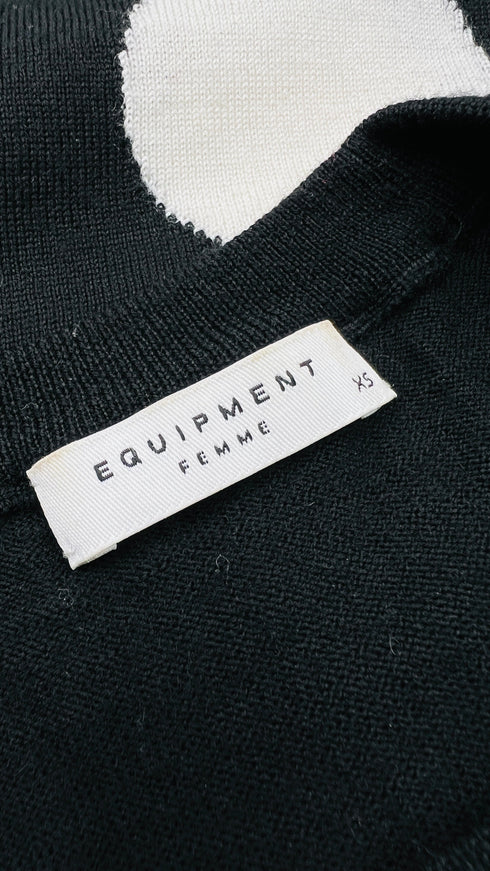 Maglia girocollo a pois