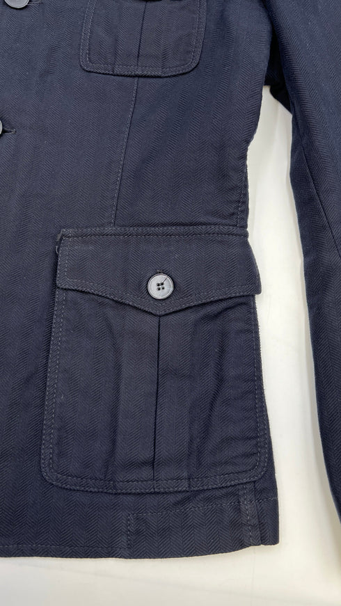 Giacca corta blu