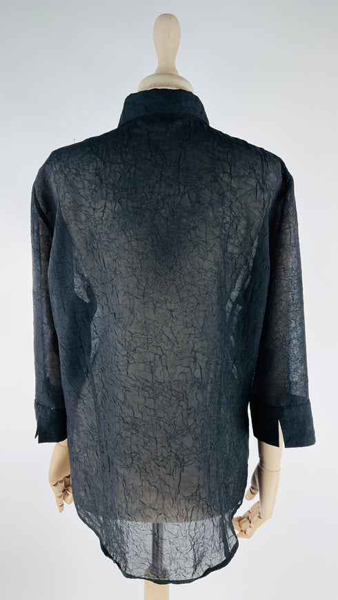 Camicia effetto increspato