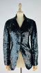 Blazer paillettato nero