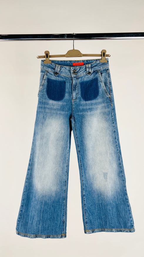 Jeans a gamba larga