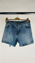 Shorts in jeans con cartellino