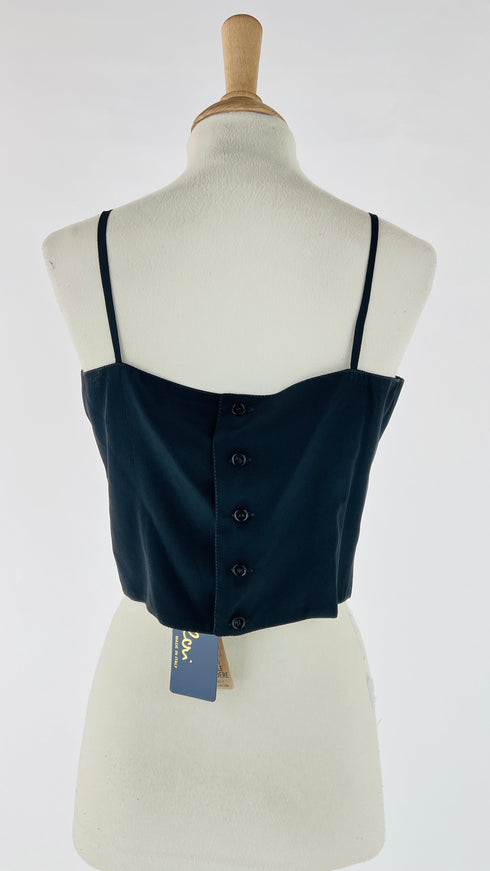 Top cropped con cartellino