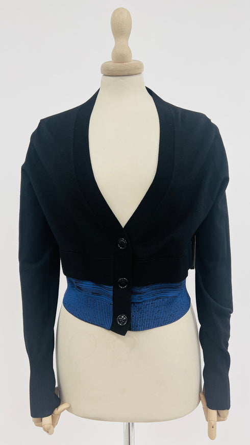 Cardigan doppio fondo