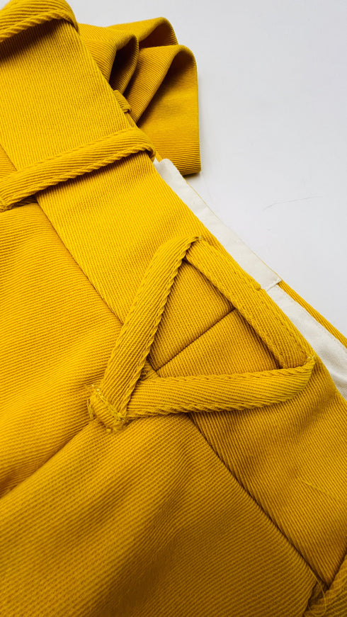 Pantaloni a palazzo gialli