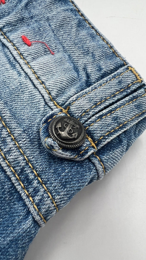Jeans a gamba larga