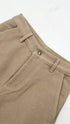 Pantaloni beige a gamba larga