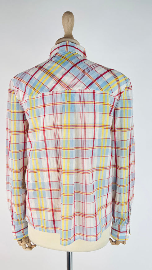 Camicia tartan lurex
