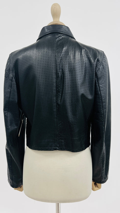 Giacca corta traforata