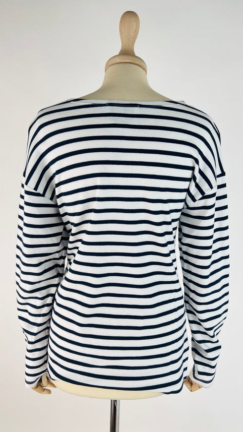 Longsleeve a righe blu