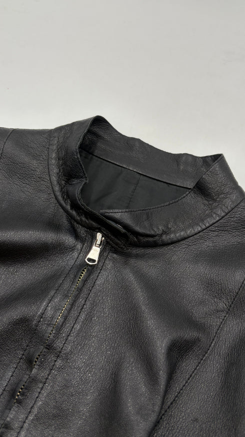 Giacca corta in pelle