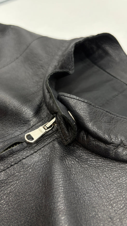 Giacca corta in pelle