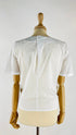 T-shirt con pizzo bianco