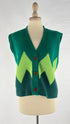 Gilet boxy zig-zag