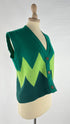 Gilet boxy zig-zag